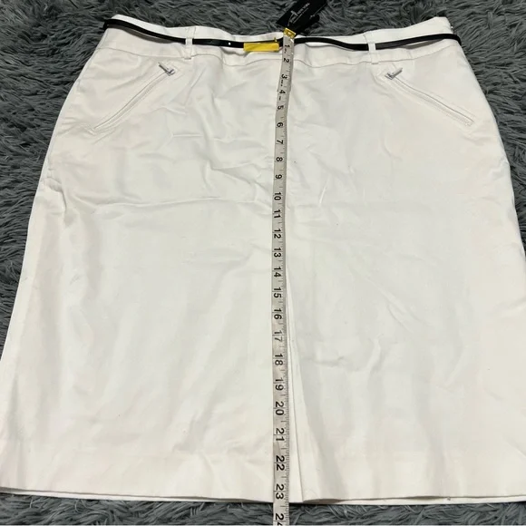 NWT Jones New York Collection Stretch White Pencil Skirt Size 16w - Picture 9 of 10